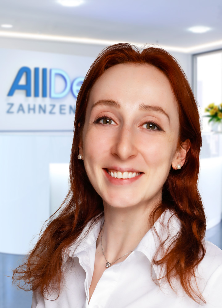 Portrait Zahnärztin M. Lorens (AllDent Karlsruhe)